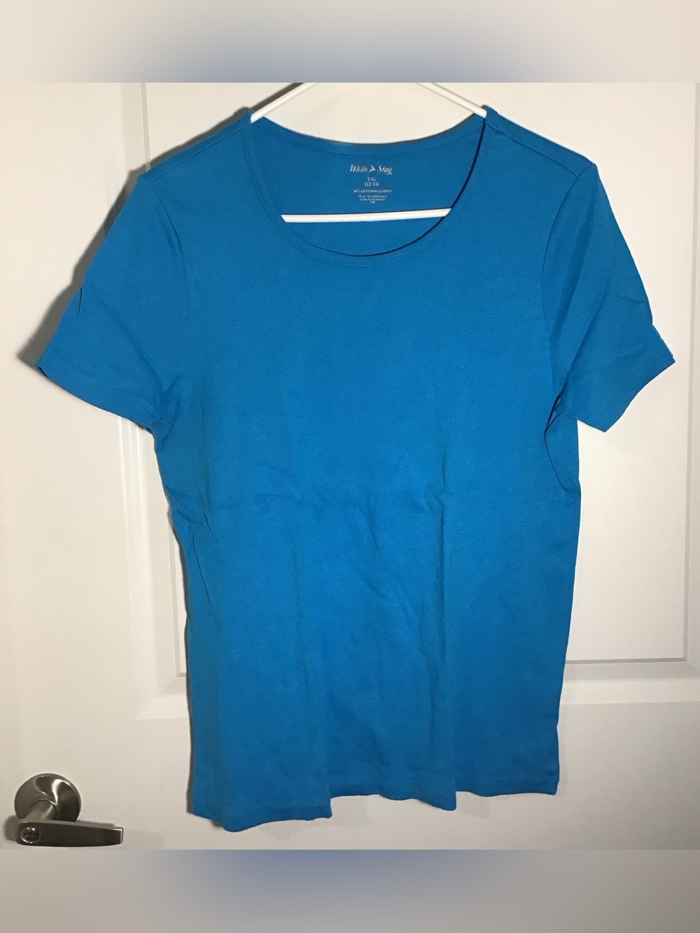 White Stag Short Sleeve Crewneck Tee in Bright Blue L